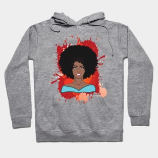 'Strong Black Afro Woman' Awesome Melanin Gift Hoodie